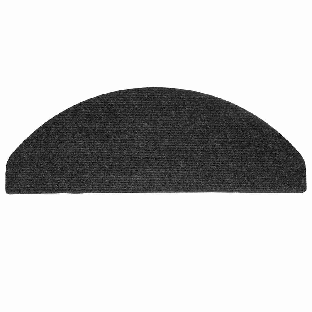 Tidyard Tapis d'escalier Auto-adhésifs 30 pcs Noir 65x22,5x3,5 cm, Tapis Escalier Tapis de Sécurité pour Sol Protection, Aînés et Animaux