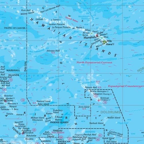 Miniatura 2 de National Geographic Maps Mapa político de pared del océano Pacífico, 28 x 22 pulgadas, impresión de calidad artística en polipropileno