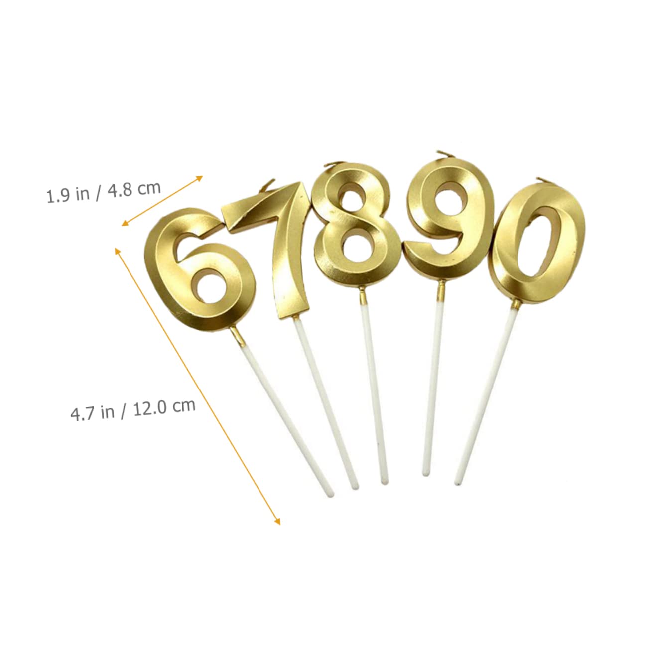IMIKEYA 3juegos Velas De Cumpleaños Números Decoración De Pasteles De Velas De Fiesta Aniversario Decoración Segura y Estable para Cumpleaños y Celebraciones