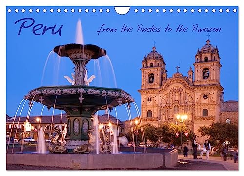 Peru - from the Andes to the Amazon/UK-Version (Wall Calendar 2026 DIN A4 Landscape), CALVENDO 12 Month Wall Calendar
