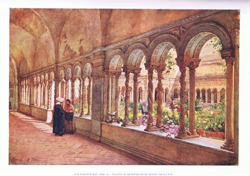 Impression sur toile Cloître de Pauls-sans-les-murs Alberto Pisa 60x90cm