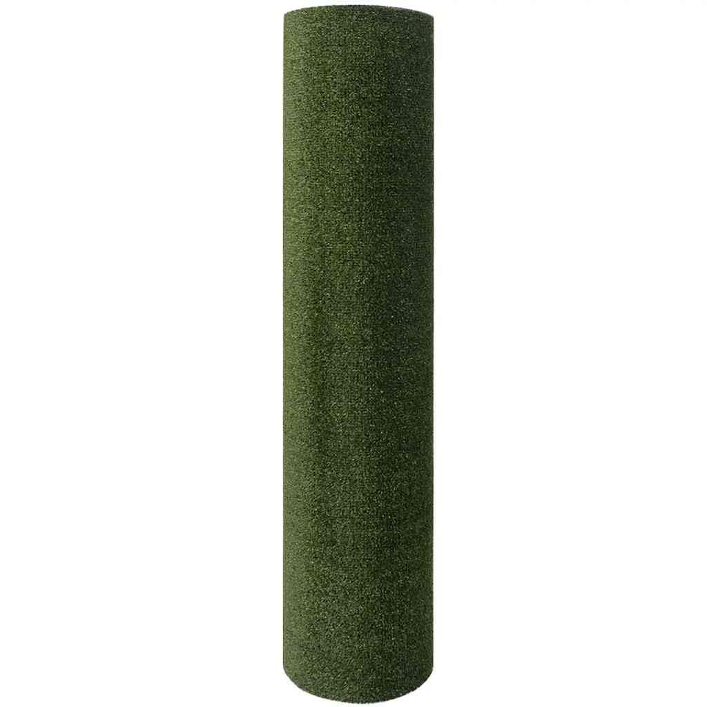 Gazon artificiel 7/9 mm - 1 x 15 m - Vert - Idéal pour le jardin et la terrasse - Pelouse artificielle douce comme décoration de la maison - Remplacement de pelouse durable pour animaux