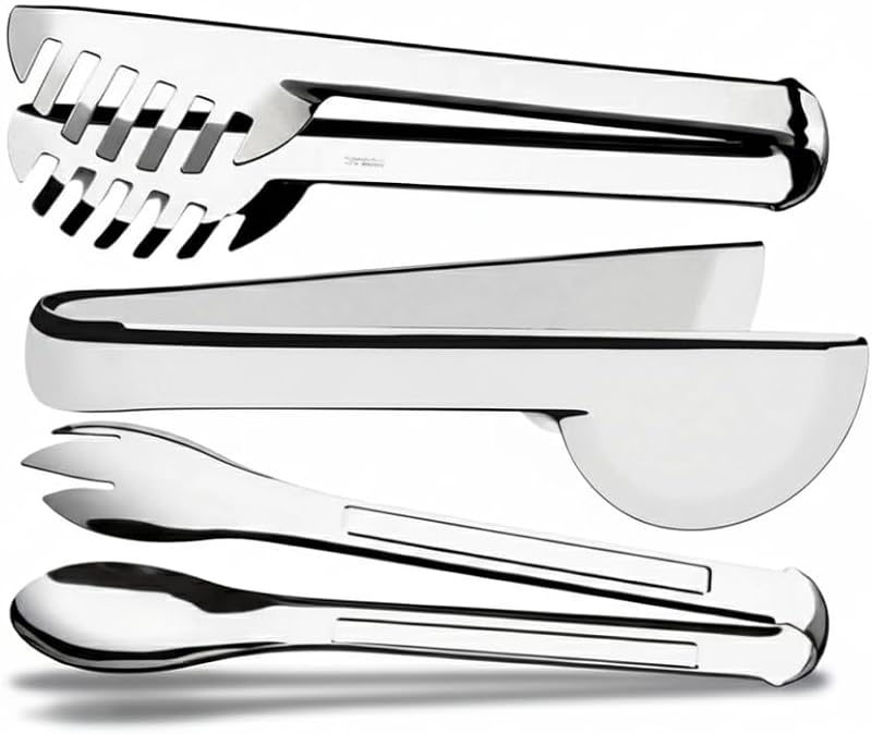 Kit 3 Pegadores Inox para Macarrão, Massa e Salada 20 cm