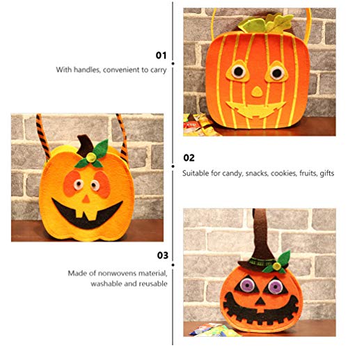 Bolsas de presente de Dia das Bruxas com 2 peças, sacos de doces ou travessuras, sacos de presente d