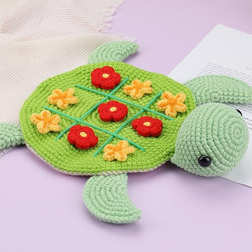 Kit tortue crochet débutant adulte enfant : loisir créatif amigurumi DIY