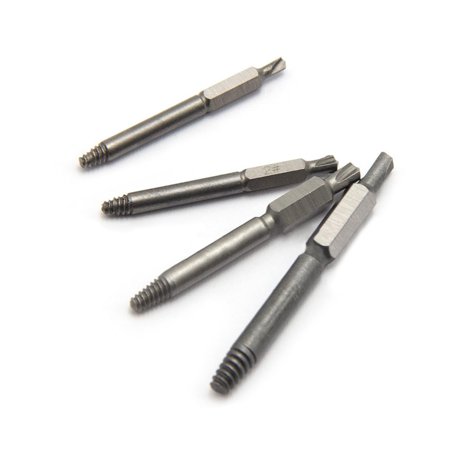 Juego de 4 extractores de Tornillos dañados, Kits Pelados para Tornillos dañados, Juego de extensión, Soporte, Adaptador de Enchufe, Extractor de Tornillos