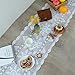 kilofly Handmade Crochet Lace Rectangular Table Runner 15 x 71 Inch, White
