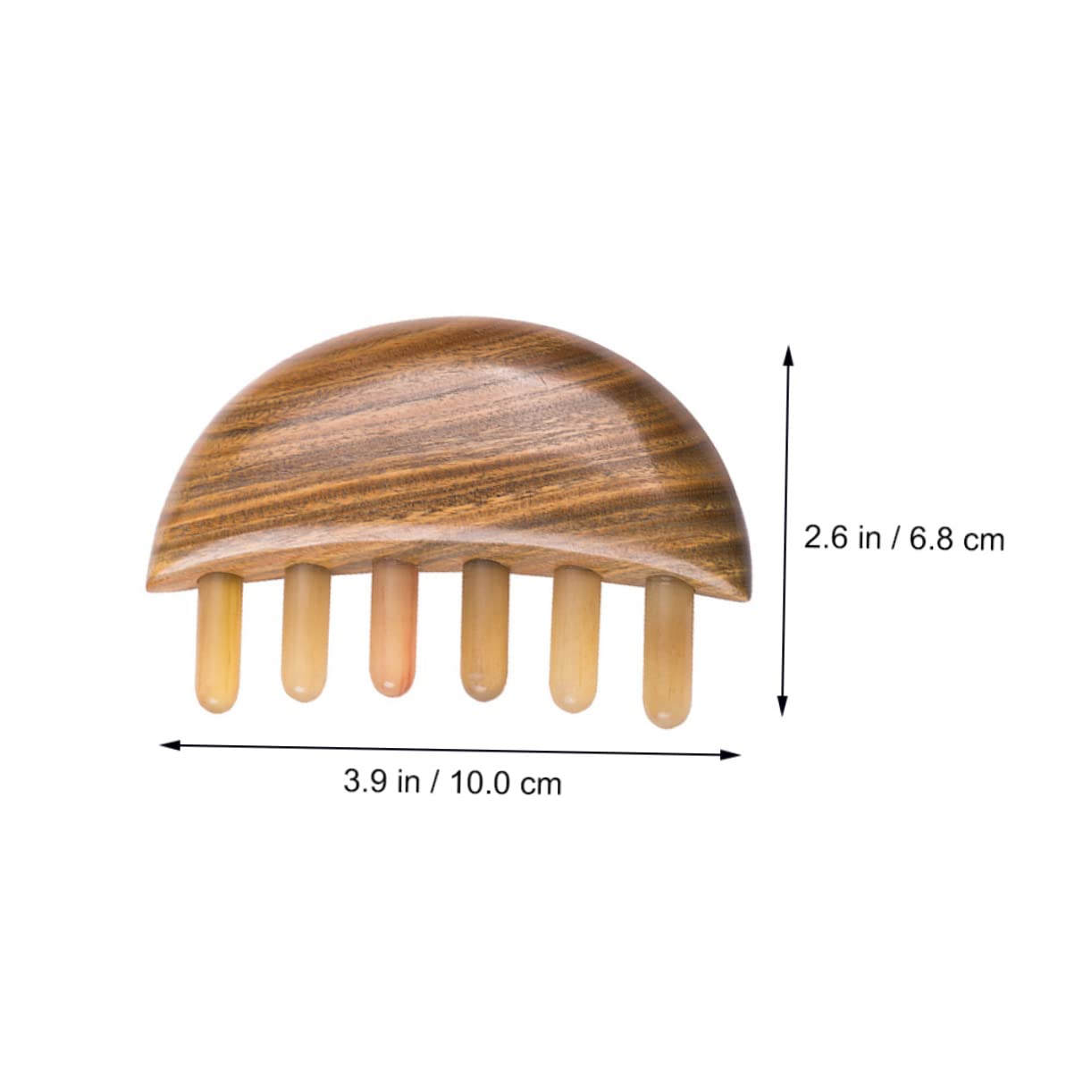 FOMIYES Peine de Peine de Cuerno de Búfalo Unisex Ligero de Barbero de Estilismo Creativo para Cortar el Cabello