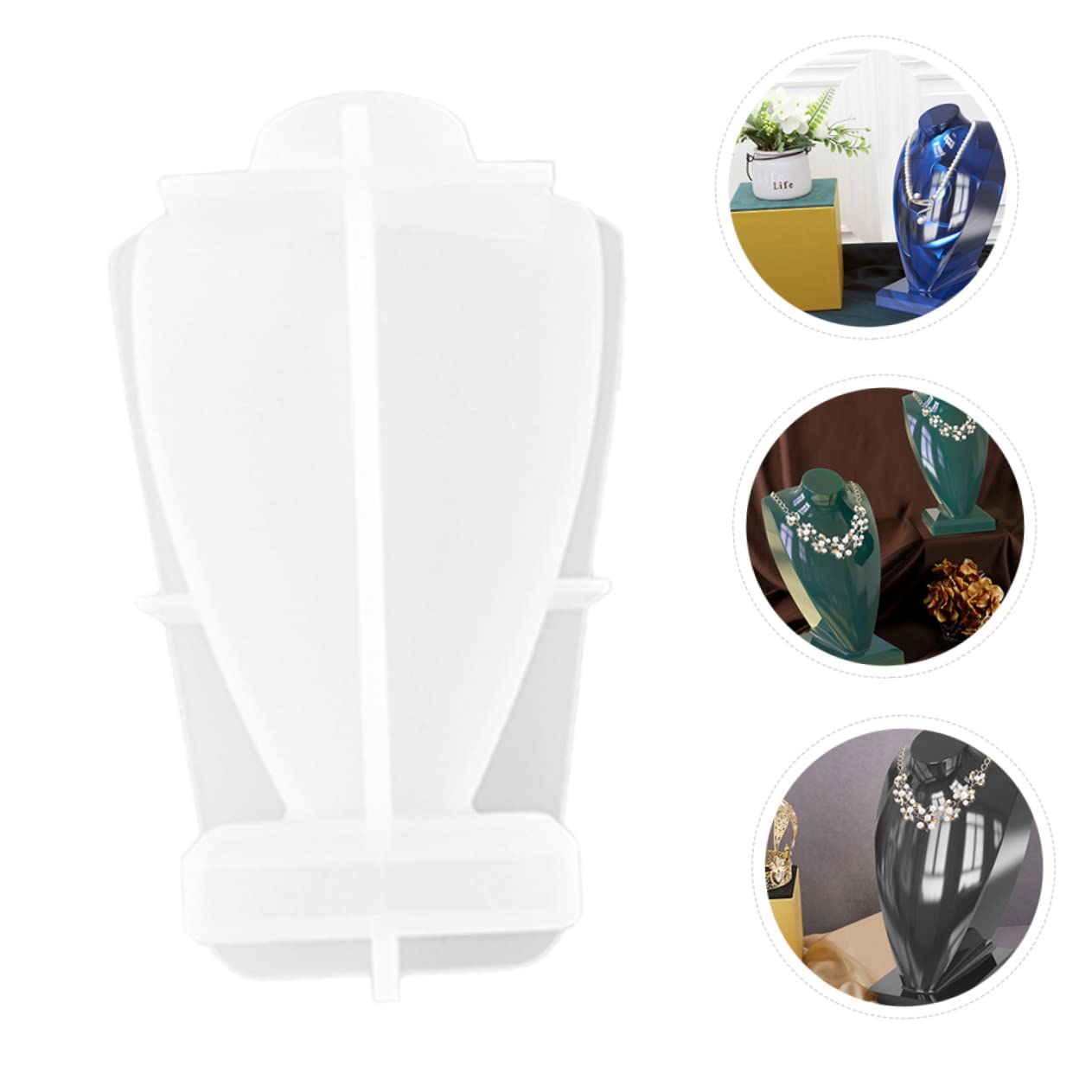 Angoily 3 Pezzi per Gioielli Silicone Stampo per Pendenti e Collane Fai da Te Mold Epossidico Riutilizzabile per Creazioni Artigianali Facile da Usare e