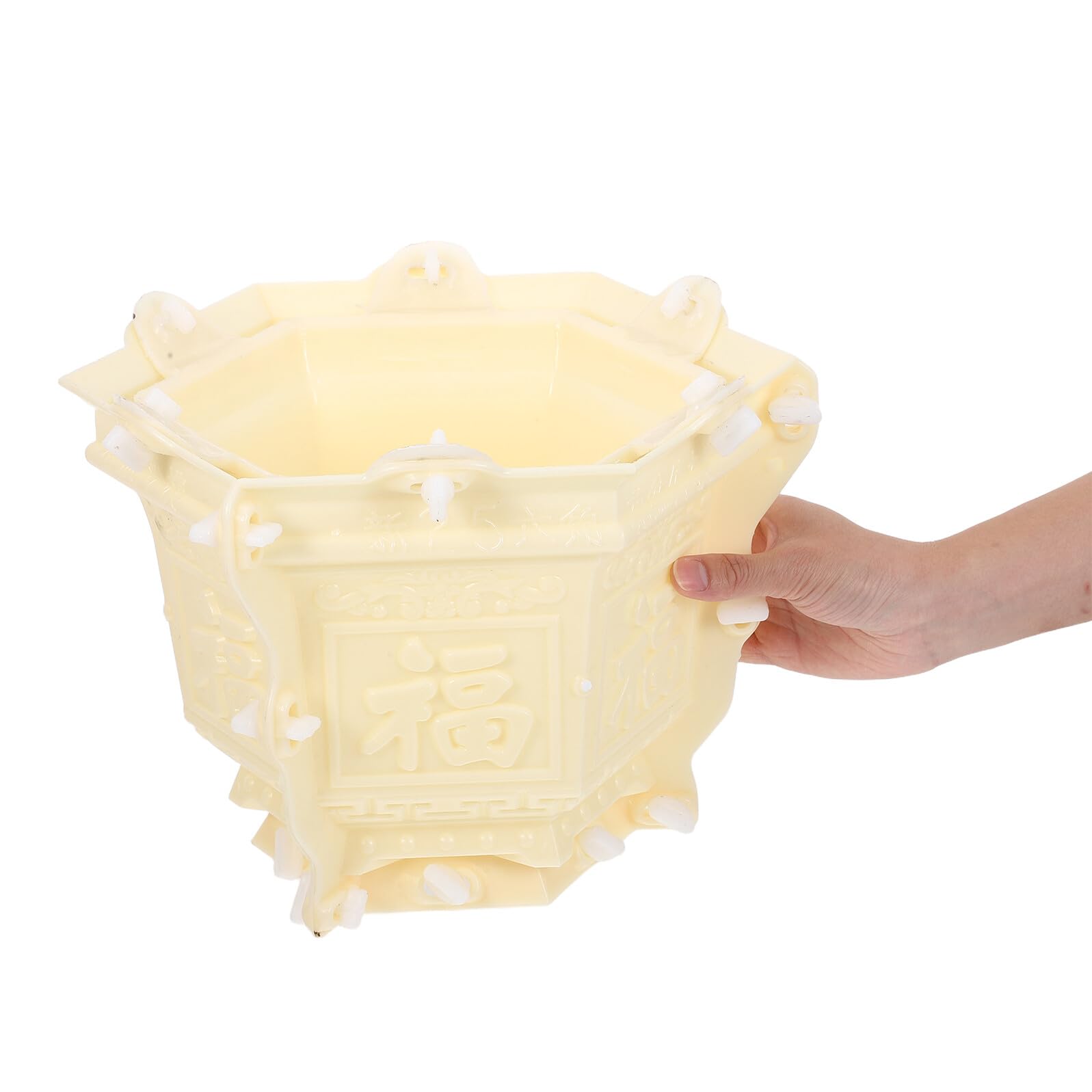 Molde para Maceta Hexagonal de Plástico Grueso Molde DIY para Manualidades Cemento para Macetas para Manualidades