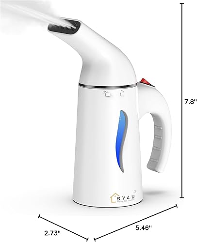 Miniatura 8 de Vaporizador de viaje para vaporizador de ropa, potente removedor de arrugas, cable de alimentación de 8 pies de largo, mini vaporizador fácil de