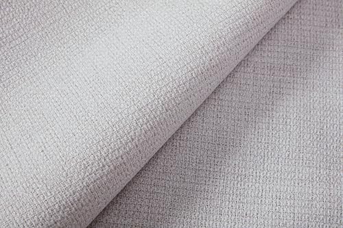 LOONGYOON Queen 54" Tall Headboard Wingback Upholstered Platform Bed Frame Premium Textured Canvas Chenille Look for Bedroom Strong Wood Slats Support No Box Spring Needed Easy Assembly No Noise Ivory - Thumbnail 6