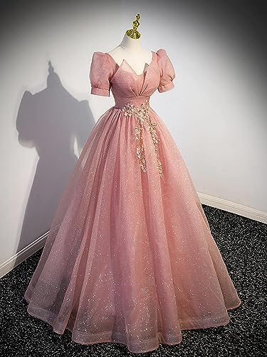 Women's Tulle Prom Gown A-Line Tiered Evening Party Dress Formal Pageant Dress4