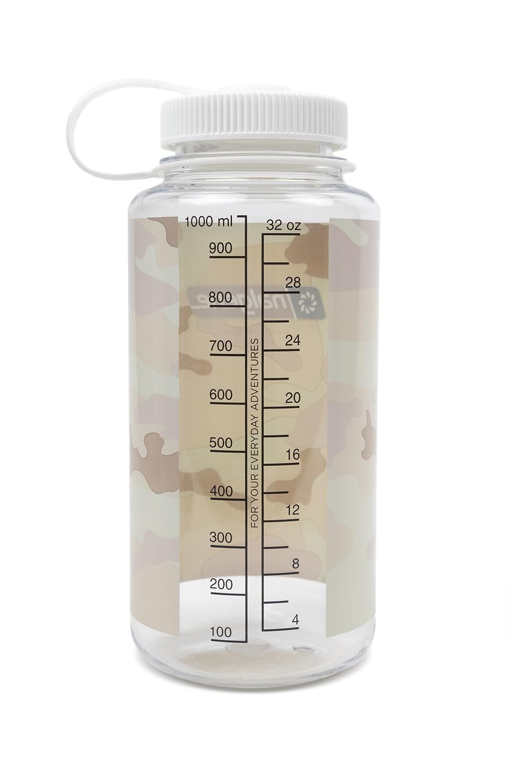 Nalgene 348823 Wide Mouth 907.2 g Clear - Camo/White