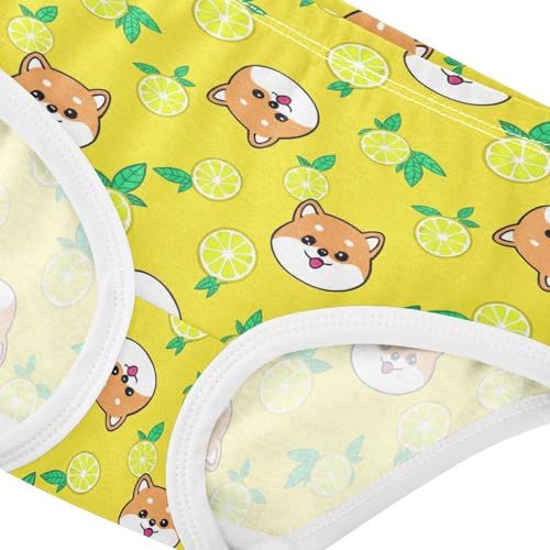 Joisal Cute Cartoon Dog Lemon Yellow Girls Underwear Toddler 2t Cotton Panties Little Girl Personalized Briefs Undies Kids4