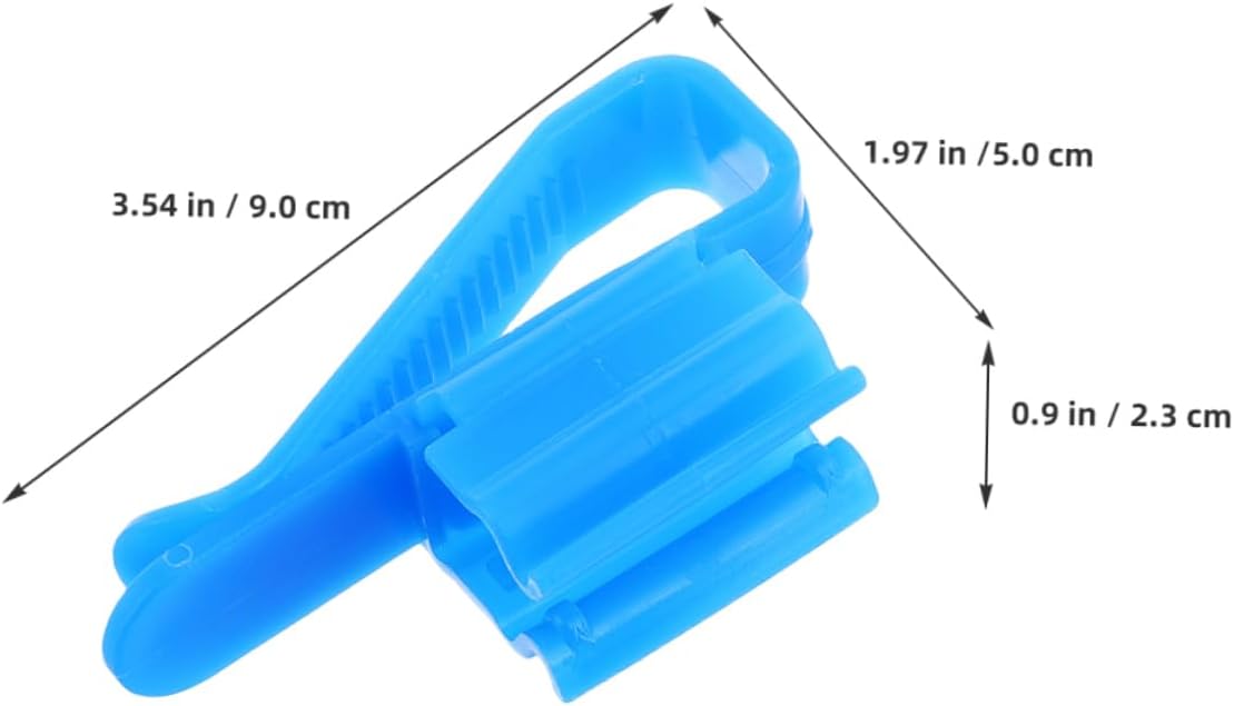 Cabilock 4pcs Plastic Hose Clamps Multi-function Water Pipe Holders Clips for Automotive Garden Use Easy Installation Lightweight Support for Water Tubing Pipes