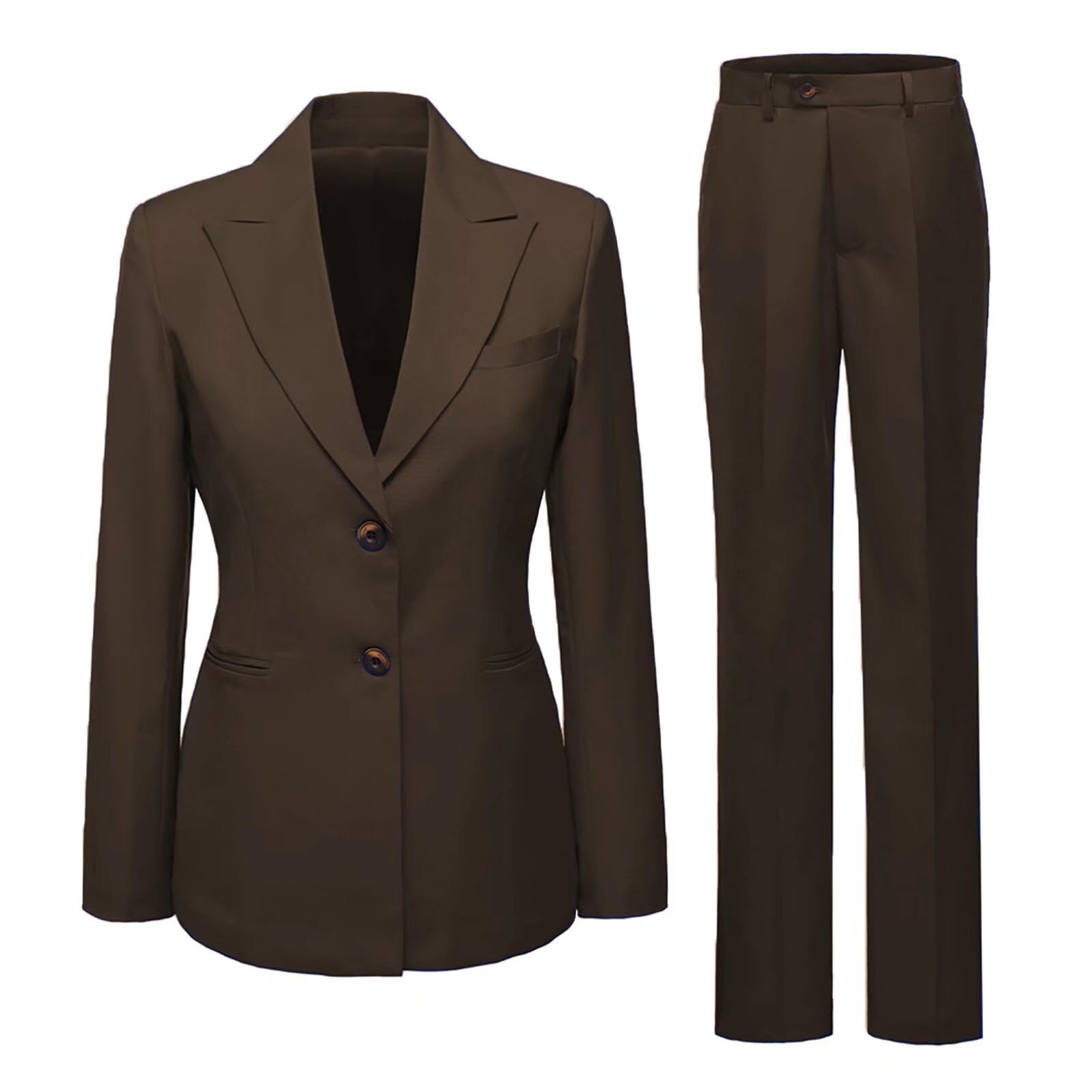 Womens Suitting Blazer and Pants Set Women 2 Piece Tuxedo Suit Office Business Women Pant Suits