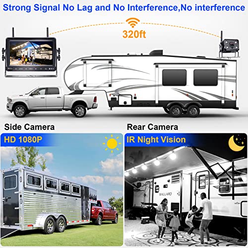 image for ZSMJ DoHonest FHD 1080P Digital Wireless Backup Camera Kit Built in DV