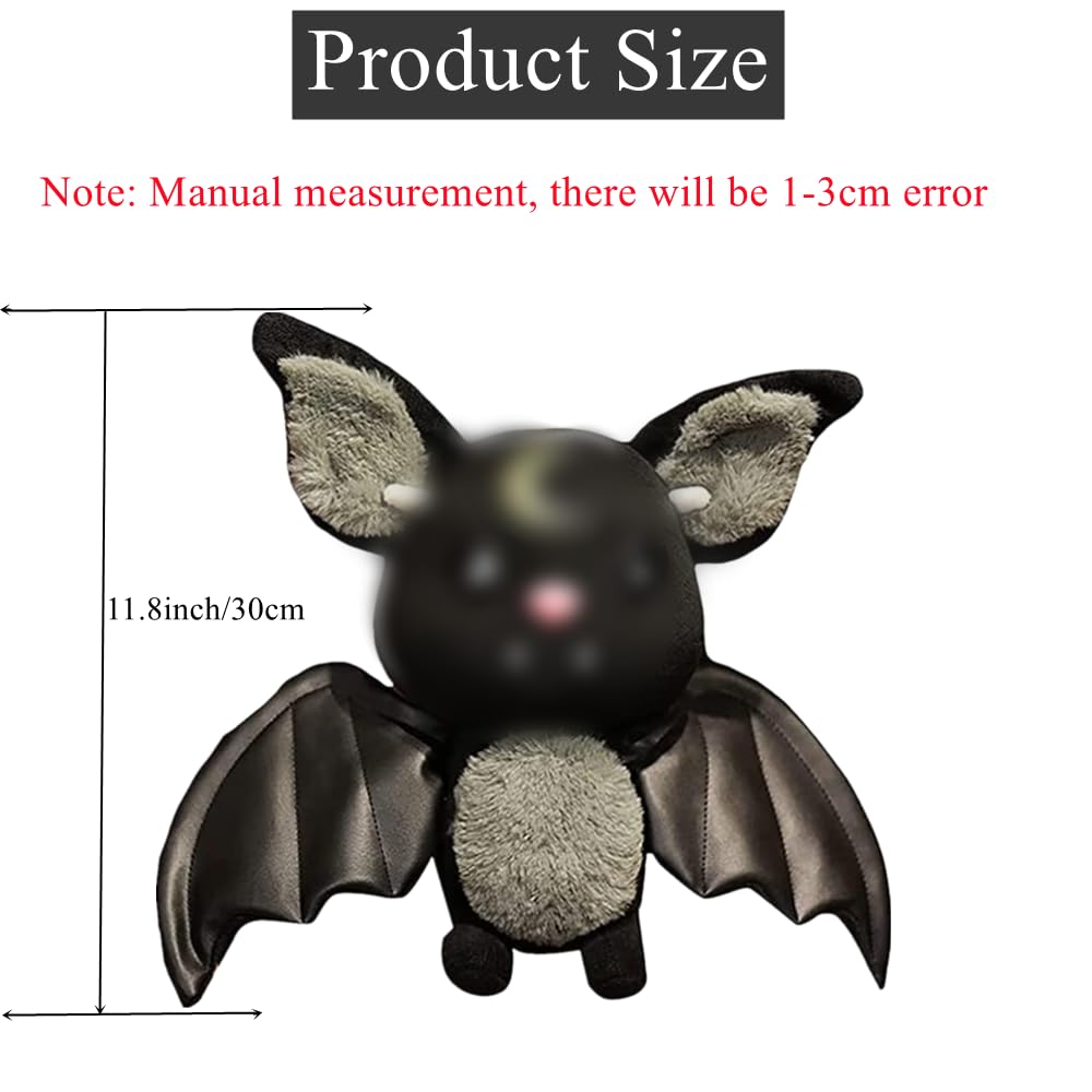 Peluche de murciélago de peluche de 11 pulgadas para Halloween, muñeco Peluche de murciélago de peluche de 11 pulgadas para Halloween, muñeco