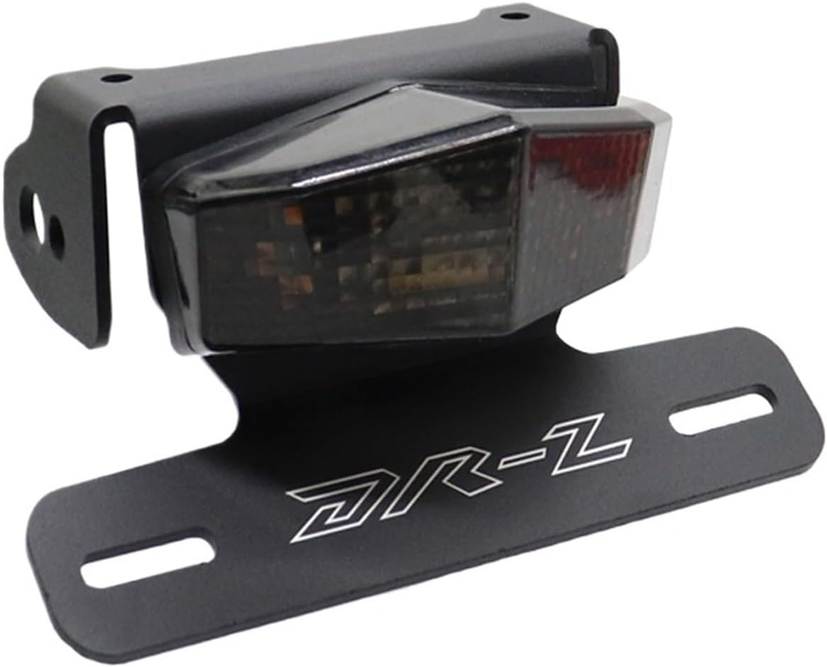 Aluminum Motorcycle Rear License Plate Mount Holder Frame Compatible with DRZ 400E 400S 400SM 2000-2023(Black 1)