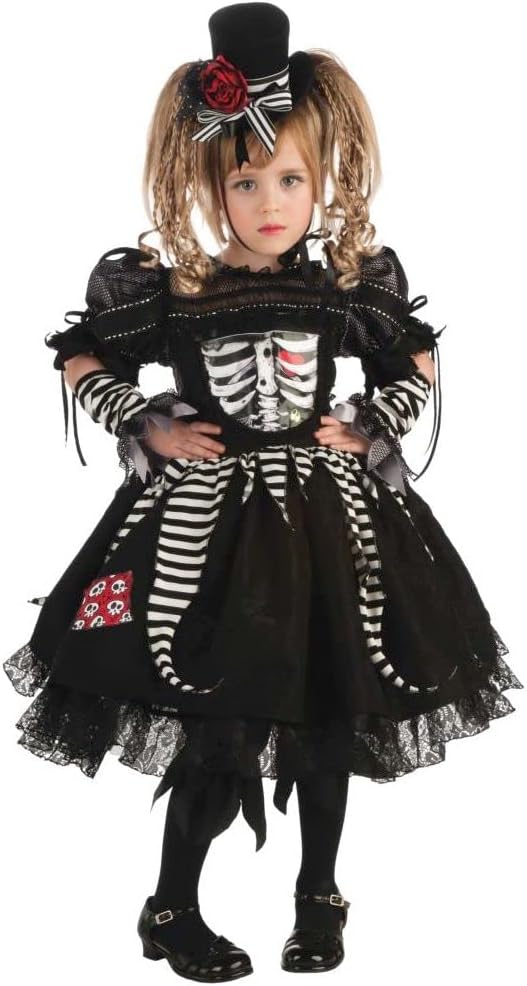 Girl's Bones Costume, Medium