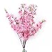 Tinksky 6pcs Peach Blossom Simulation Flowers Artificial Flowers Silk Flower Decorative Flowers Wreaths (Pink)