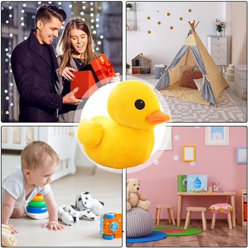 Kiuiom Gelbe Ente Weiche Plüschtier,Plüsch Gelbe Ente Weich Füllen Tiere Spielzeug,Gelb Ente Kuscheltier,Entes Plüschtier,Entes Stofftier Plüschtiere,Süßes Flauschiges Plüschtiere