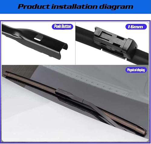 Miniatura 4 de GoKoHe Escobillas de limpiaparabrisas de repuesto de equipo original para BMW X2 2017-2022