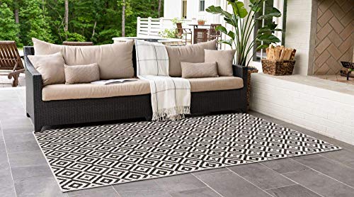 Tapete Outdoor Unique Loom Costa Rica 7'1''x10' Rectangular miniatura 3