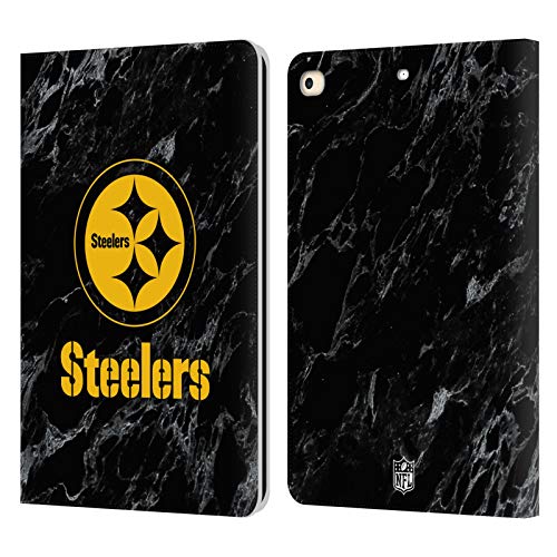 Funda cuero iPad 9.7 2017 2018 NFL Pittsburgh Steelers carcasa libro soporte