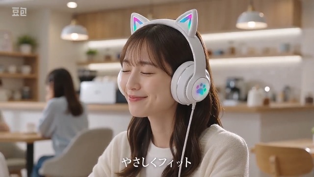 Amazon.co.jp: 最新型ヘッドセットブルートゥースイヤホン猫の耳が光る