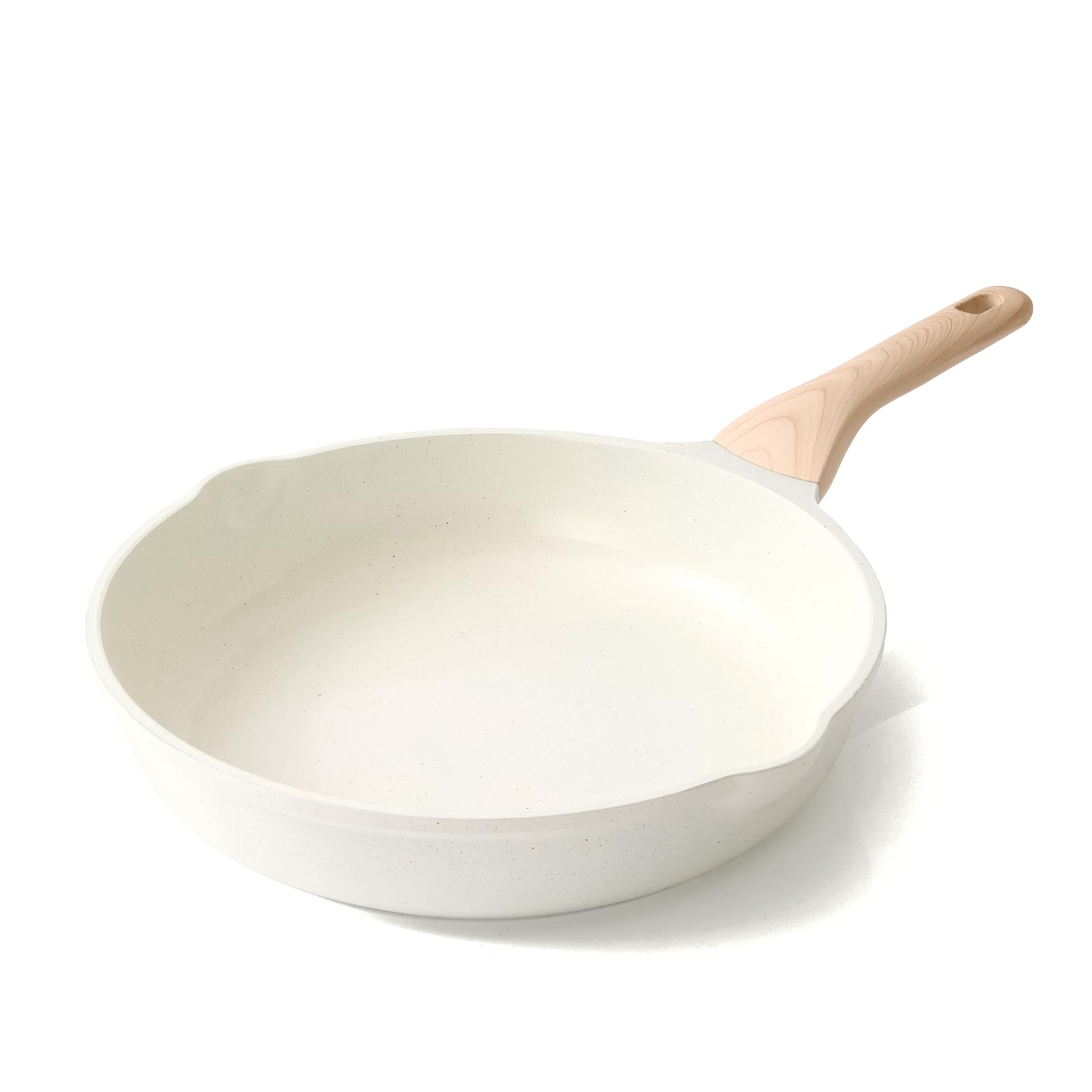 Progress Marble Ceramic Padella Antiaderente - Alluminio 28 cm per frittate, uova, Rivestimento In Ceramica Marmorizzata, Manico Ergonomico, adatto per tutti i fornelli da cucina