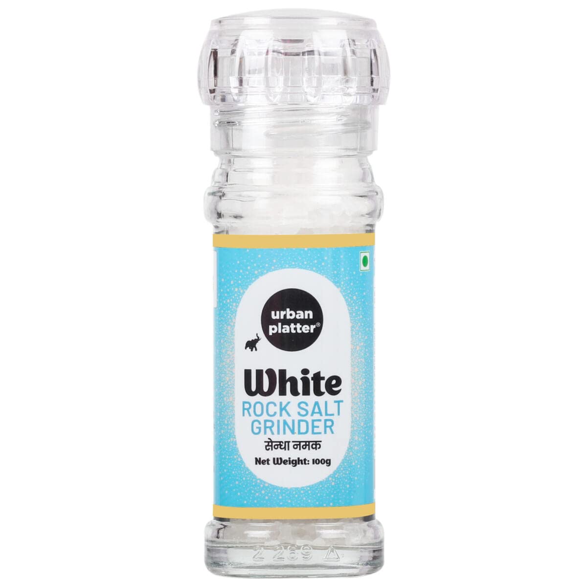 Urban Platter White Rock Salt Grinder, 100g (Sendha Namak | Easy to Grind | Free from Micro-Plastics | Pure & Natural | Rich in Natural Minerals) (B09XHYM9R8) Amazon Price History, Amazon Price Tracker