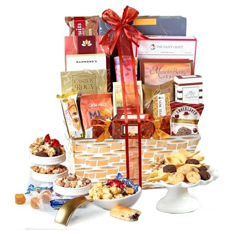 Broadway Basketeers Christmas Food Gift Basket Holiday Snack Gifts for Women, Men, Families, College – Delivery for Appreciation, Thank You, Congratulations, Corporate, Get Well Soon Care Package Cover