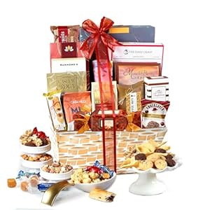 Broadway Basketeers Christmas Food Gift Basket Holiday Snack Gifts for Women, Men, Families, College – Delivery for Appreciation, Thank You, Congratulations, Corporate, Get Well Soon Care Package