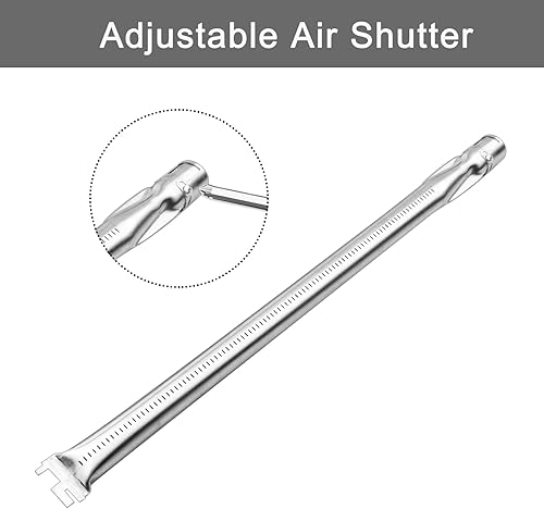 Miniatura 5 de Plowo 67554 Tubos de quemador de parrilla para Weber Summit serie 600 modelos años 2007 y posteriores, repuesto de parrilla para tubos de quemador