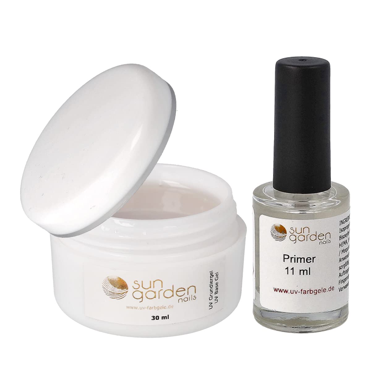 BASE UV Gel Primergel Haftgel - 30 Ml, Klar, Made In Germany, Für Nagelverlängerung & -design