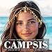 Campsis Gold Head Chains Boho Star Head Jewelry Sequin Goddess Hair Chain Accessory for Women