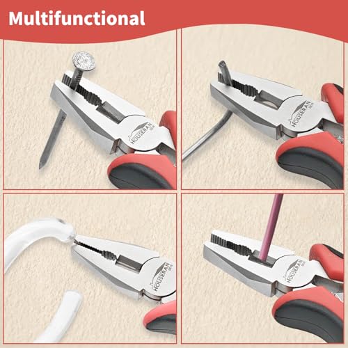 Image of 5-Piece 5 Inch Mini Lineman Pliers, Small Combination Pliers