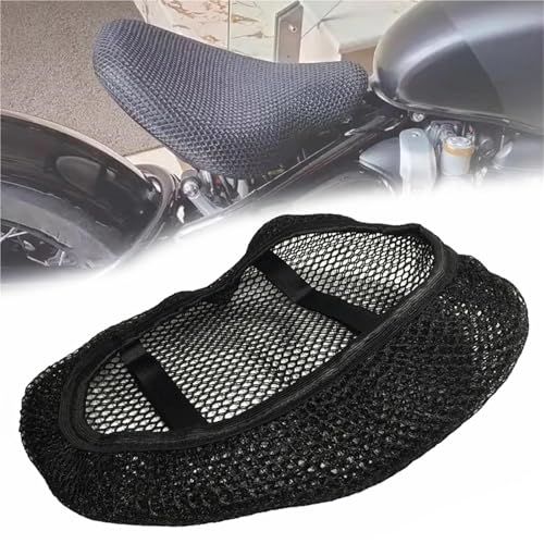 Housse de siège arrière moto filet maille 3D étanche et anti-UV pour Bobber
