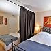 RoomDividersNow Muslin Room Divider Curtain, 9ft Tall x 15ft Wide (Black)