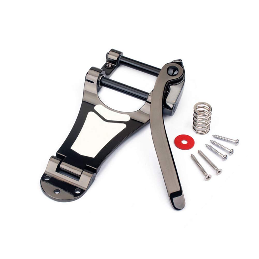 RuiJOTWAT B7 Jazz Guitar Tremolo Vibrato Bridge Tailpiece for Gibson Bigsby ES355 Epiphone Black