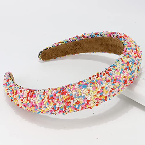 Atoden Padded Colorful Beaded Wide Fashion Headbands thumb #4