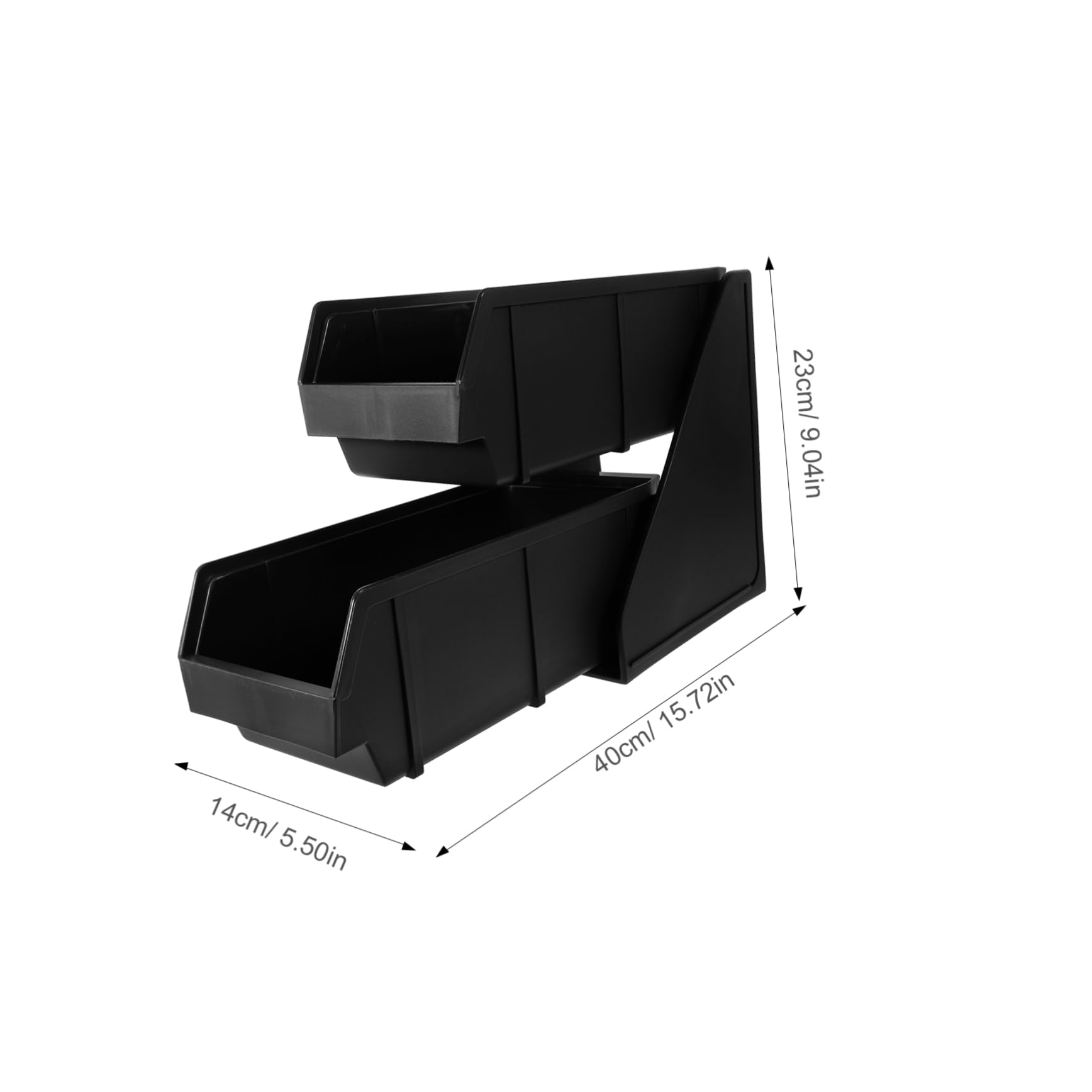 OKUMEYR Plastic Coffee Station Organizer Multi Functional Coffee Condiment Syrup Holder for Straws Tea Bags and Sugar Desktop Storage for Home Office Use