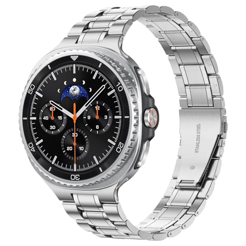 Bracelet en Acier Inoxydable pour Samsung Watch 8 élégant maillon métal réglable
