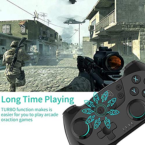 DishyKooker Wireless-Bluetooth Game Joystick Controller with 6-Axis Handle 1 Quick response