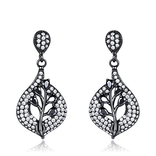 Boucles d'oreilles pendantes femme argent 925 pour mariage et grande occasion