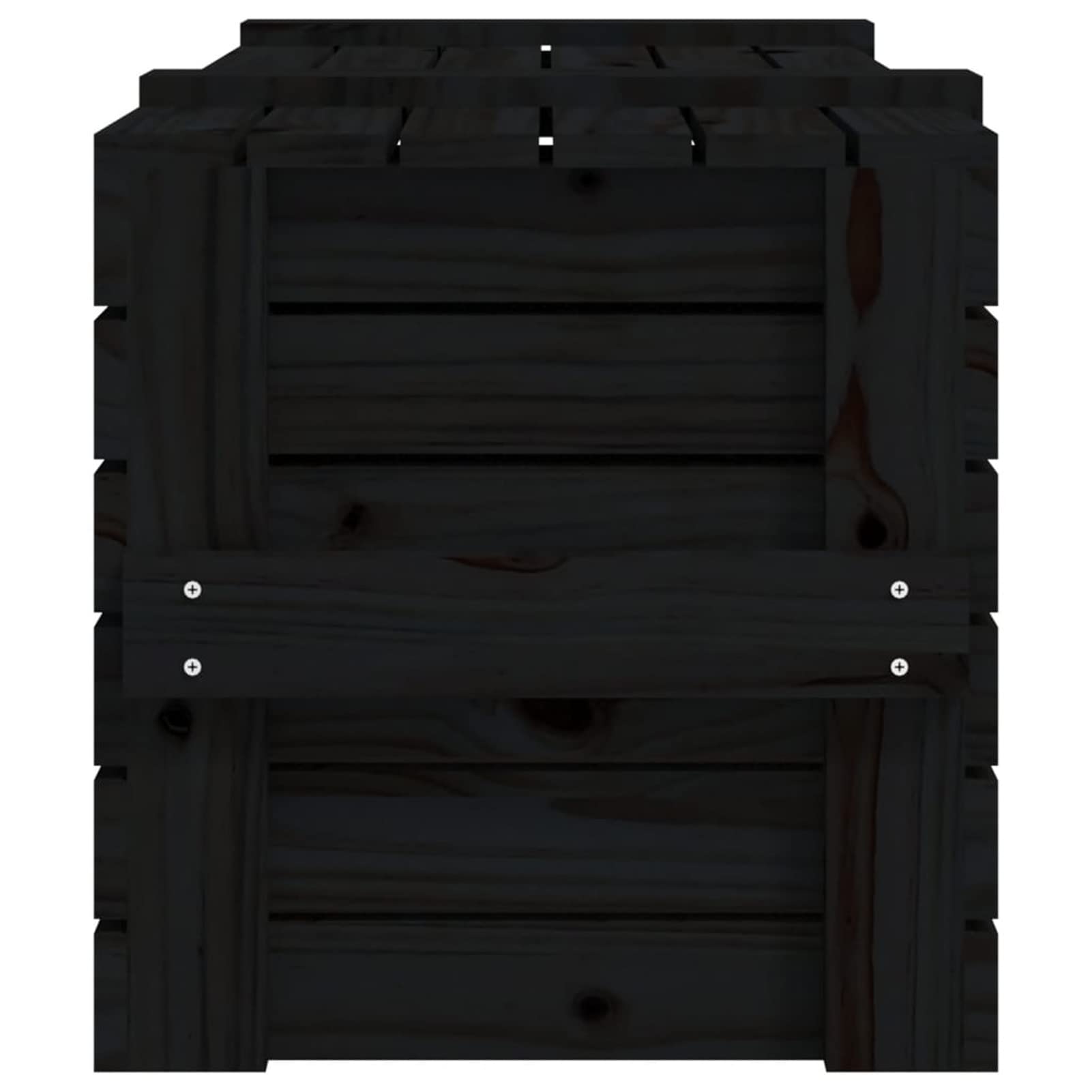 825002 Contenitore Portaoggetti Nero 91x40,5x42 cm Legno Massello Pino Testata in Legno,Testata Letto Matrimoniale Muebles Dormitorio Spalliera Letto Testiere per Letto Matrimoniale