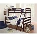 Better Homes and Gardens Leighton Twin-Over-Full Bunk Bed, Espresso