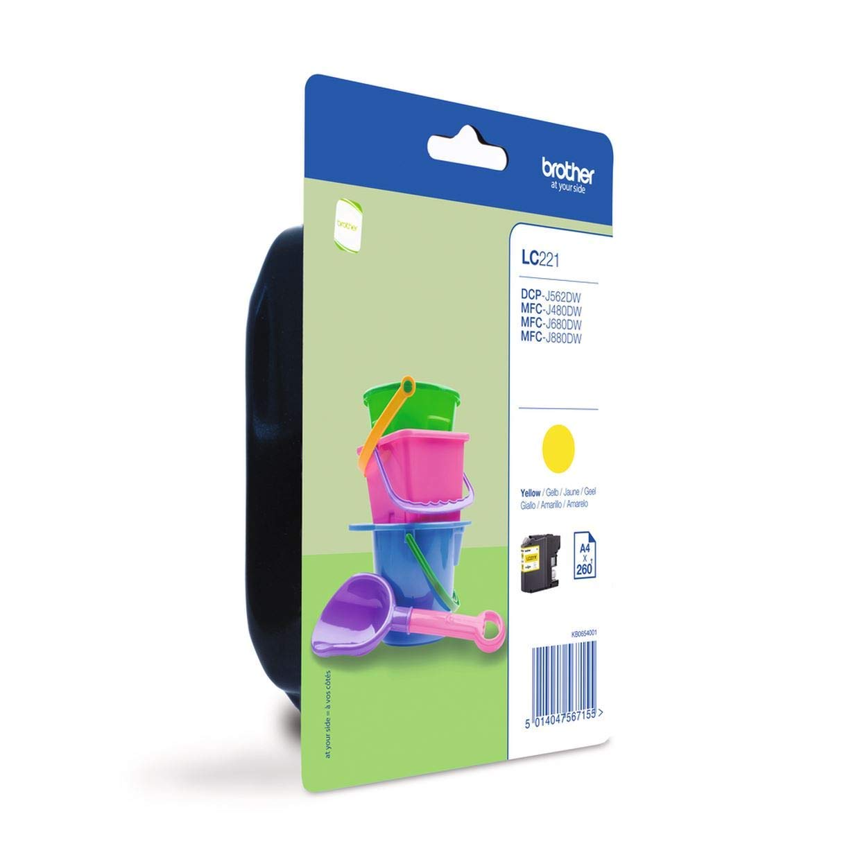 Cartouche D'encre Jaune Brother LC221Y Authentique - Neuf Sous Blister - Pour Imprimantes Brother (TVA Incluse)